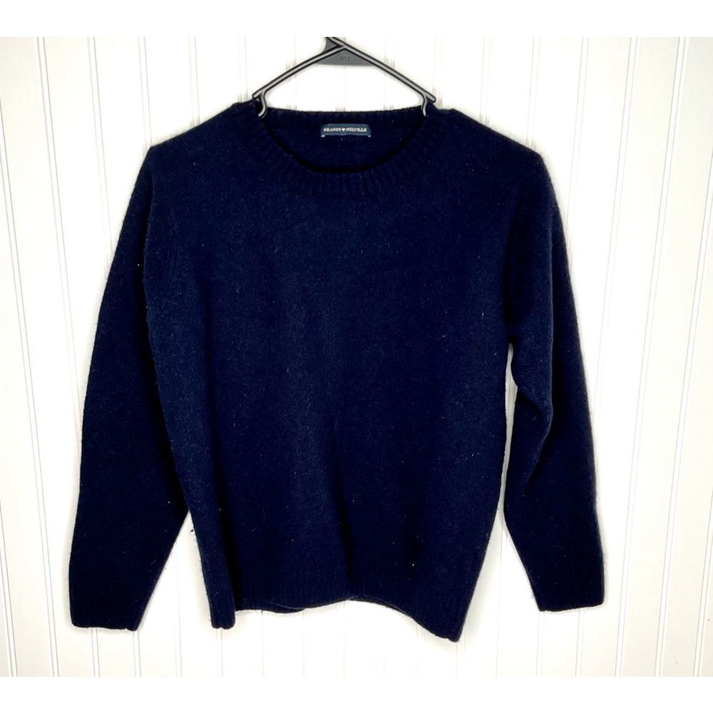 Women's Brandy Melville Italian Wool blend Sweater One Size S/M Navy Blue